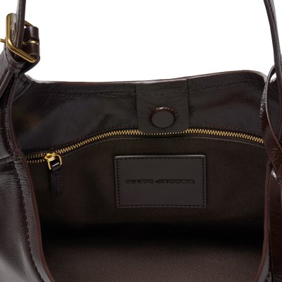 THE BELTED SACK BAG IN CRINKLE LEATHER